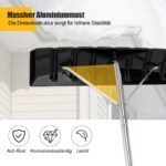 Ištraukiamas sniego ir lapų valytuvas stogams 6 08 m (Sidabrinė)