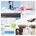 Ištraukiamas sniego ir lapų valytuvas stogams 6 08 m (Sidabrinė)