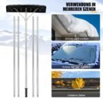 Ištraukiamas sniego ir lapų valytuvas stogams 6 08 m (Sidabrinė)