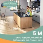 Nešiojamas garų siurblys 1500W 125℃ (Pilka)