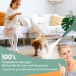 Nešiojamas garų siurblys 1500W 125℃ 400ml (Žalia)