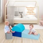 Minkštų didelių putplasčio blokų žaidimų rinkinys vaikams (Spalvotas)