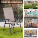 Sulankstomų lauko kėdžių komplektas 2 vnt. (Ruda)