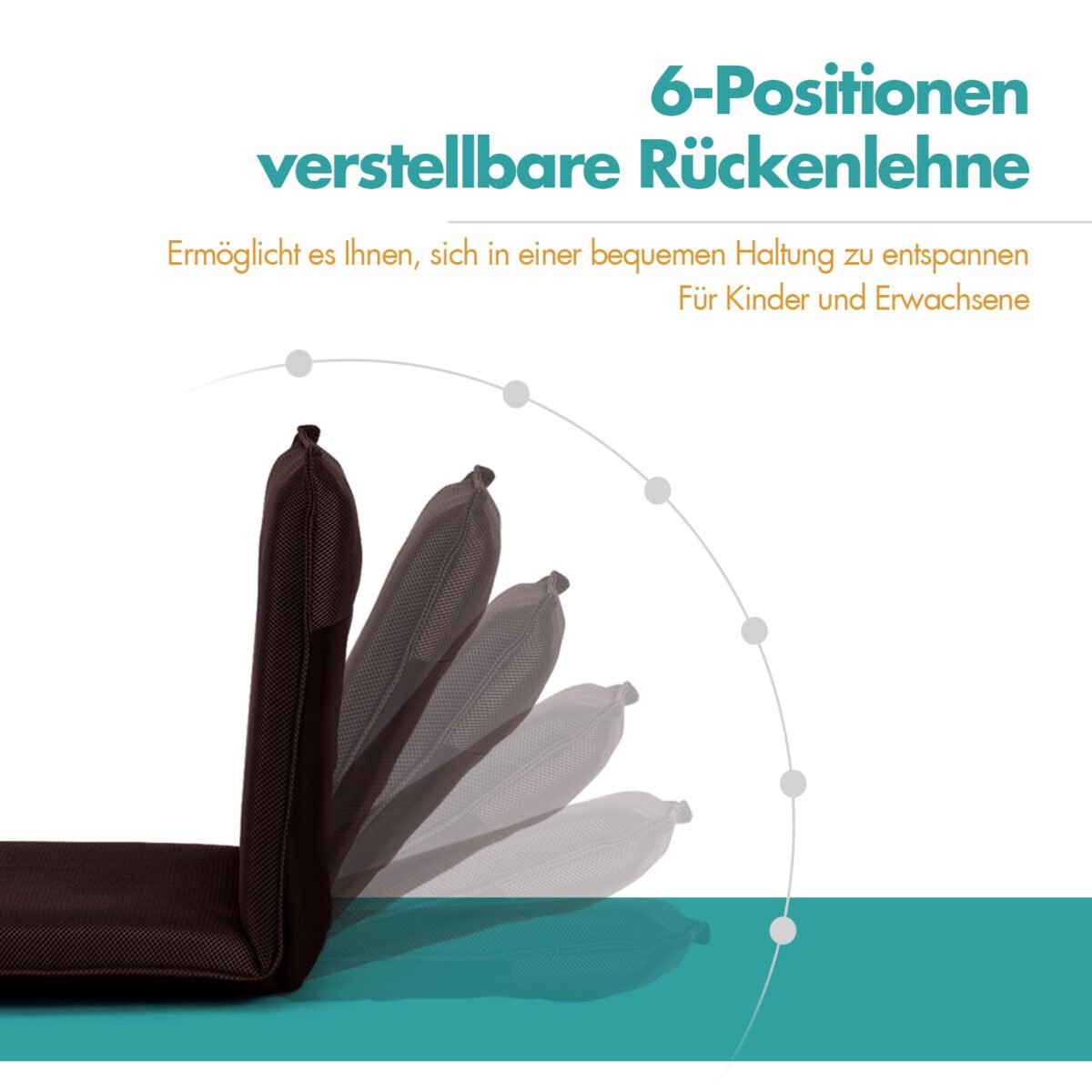 Reguliuojamo atlošo sėdmaišis meditacijai (Kavos)