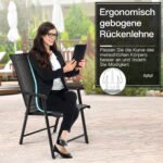 Sulankstomų lauko kėdžių komplektas (2 vnt.) (Pilka)