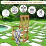 Medinis sodo supamas krėslas (Ruda)