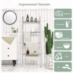 Medinės keturių pakopų kopėčios-lentyna (Pilka)