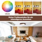 LED dešininis lubinis šviestuvas su medžio imitacijos raštu 24W (Ruda)