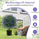 Dirbtinių levandų medelių rinkinys 2 vnt 58 cm (Violetinė)