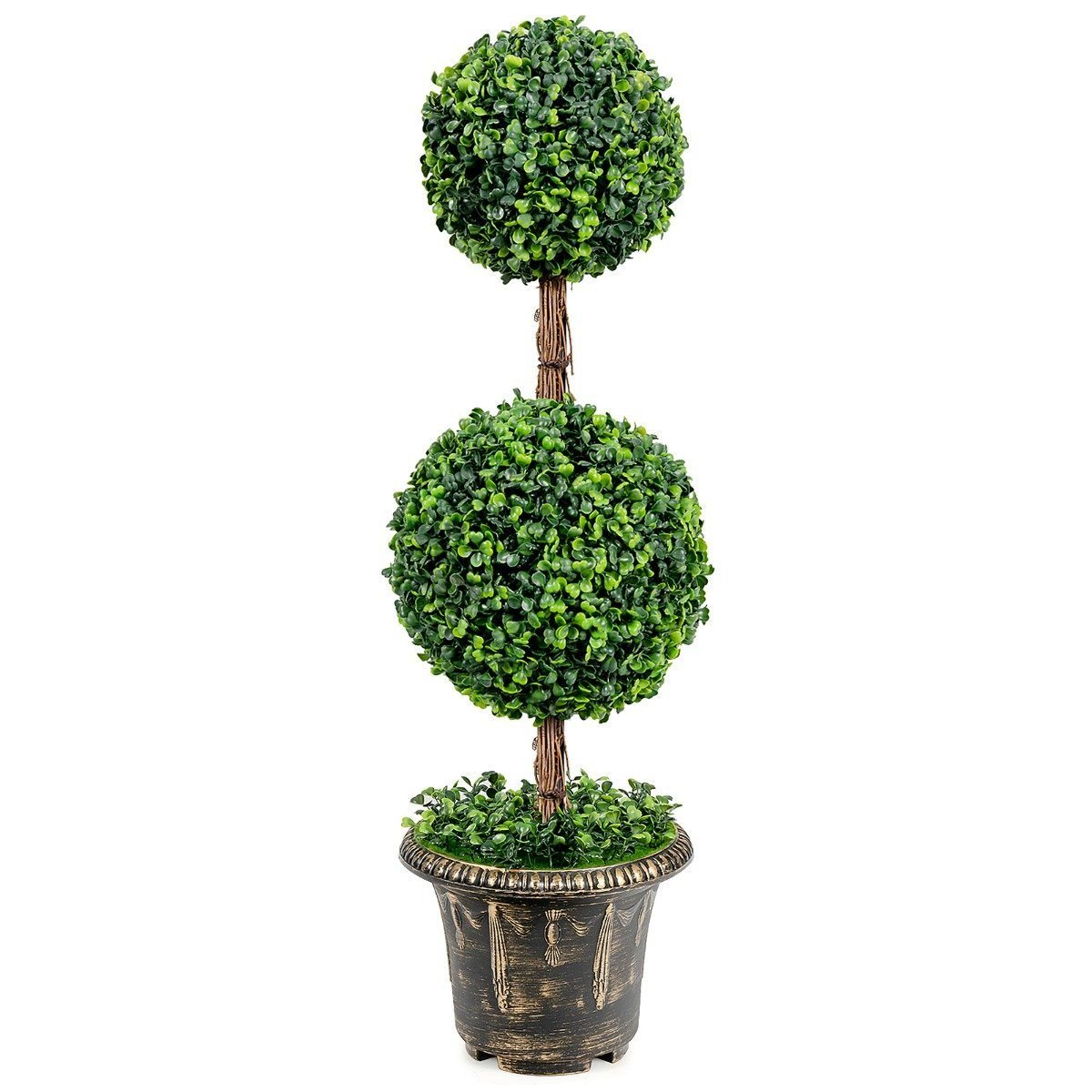 dekorativer-kunstbaum-hw67071_11_ Dirbtinis dvisiautis medis 90 cm aukščio (Žalia)
