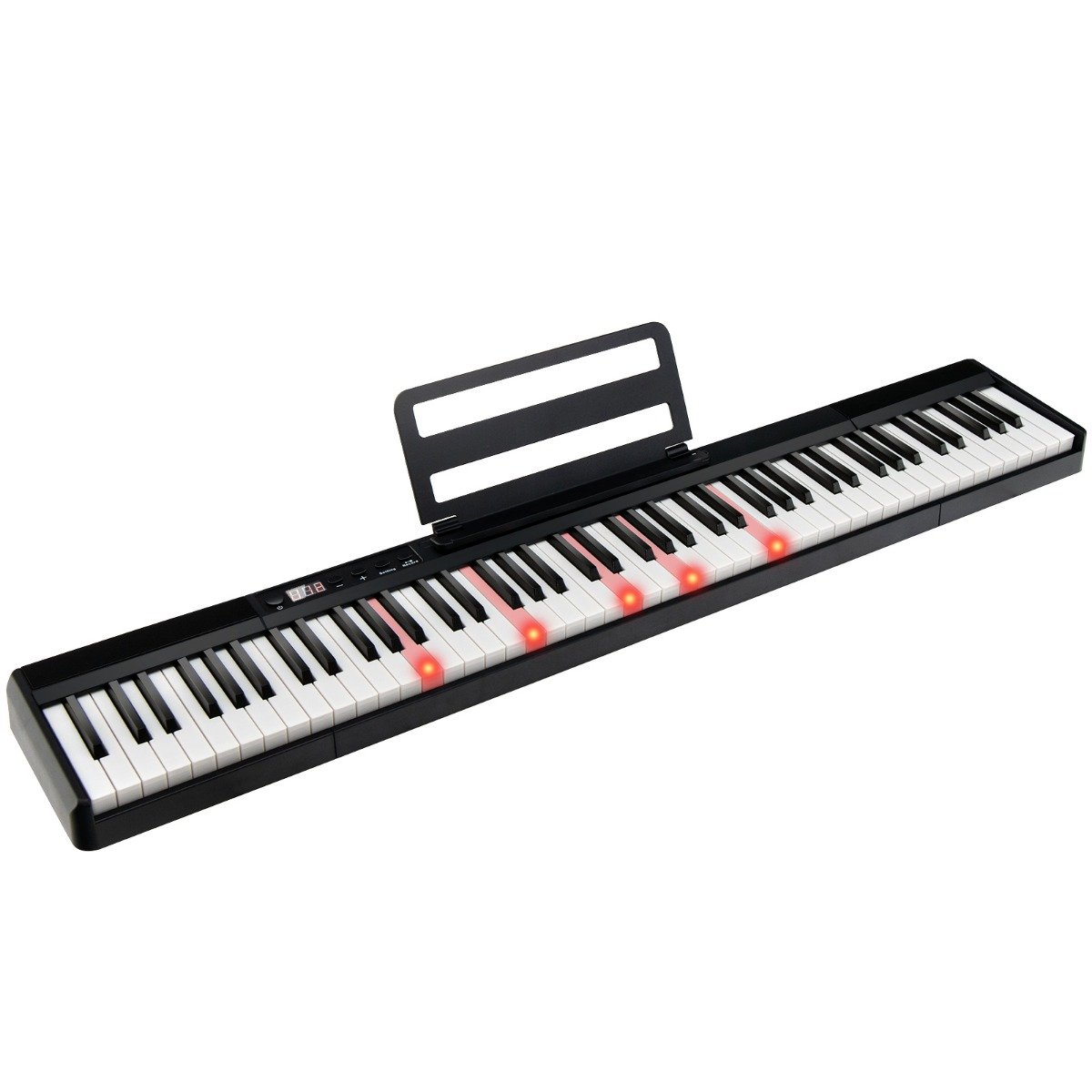 digitalpiano_mit_88_tasten-_tragbares_keyboard-mu10083us-1_12_de Elektroniniai klavišiniai su 88 klavišais ir natūraliomis funkcijomis (Juoda ir balta)
