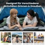 Dvigulis miegmaišis XL su dviem pagalvėmis (Juoda)