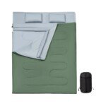 Dvigulis miegmaišis XL su dviem pagalvėmis (Juoda)