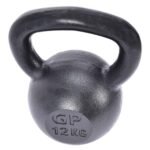 Ketaus svarmuo (Kettlebell) jėgos treniruotėms (Juoda)