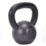 Ketaus svarmuo (Kettlebell) jėgos treniruotėms (Juoda)