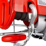 Elektrinė virvinė gervė su 18 m plieniniu trosu (Raudona)