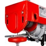 Elektrinė virvinė gervė su 18 m plieniniu trosu (Raudona)