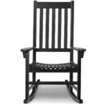 Medinis lauko supamas krėslas 71 x 84 x 116 cm (Juoda)