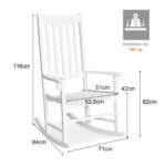 Sodo akacijos medienos supamasis krėslas (Balta)