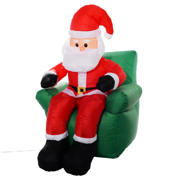 Pripučiama šviečianti Kalėdų Senelio dekoracija 180 cm