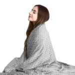 Ultra minkštas taškuotas antklodės užvalkalas su užtrauktuku (Pilka)