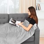 Ultra-minkštas dėklas antklodžiams su tvirtinimo juostelėmis (Pilka)