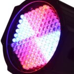 Profesionalus scenos efektų LED šviestuvas su 127 RGB diodais (Juoda)