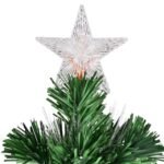 Dirbtinė Kalėdų eglutė su spalvas keičiančiu šviesolaidžiu (Žalia)