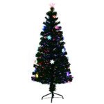 Dirbtinė Kalėdų eglutė su LED ir šviesolaidžio spalvų keitikliu (Žalia)