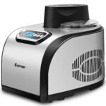 150 W automatinis kompresorinis ledų gaminimo aparatas (Juoda ir sidabrinė)