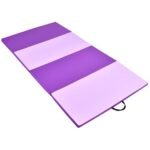 Sulankstomas nešiojamas gimnastikos kilimėlis 5 cm storio (Violetinė)