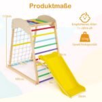 Daugiafunkcis laipiojimo stovas su čiuožykla ir priedais (Įvairiaspalvė)