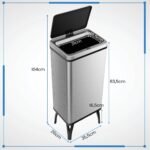 Automatinė šiukšliadėžė su judesio jutikliu 50L (Sidabrinė)
