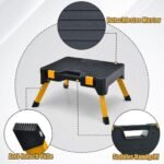 Sulankstomas kopėčių ir įrankių dėžės stovas (Rausvai ruda)