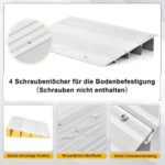 Reguliuojama aliuminio praėjimo rampa (Sidabrinė)