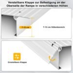 Reguliuojamo aukščio aliumininė praėjimo rampa (Sidabrinė)