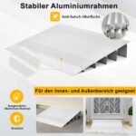 Reguliuojamo aukščio aliumininė praėjimo rampa (Sidabrinė)