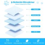 Higieniniai paklotai šunims 75x75 cm 150 vnt (Mėlyna ir balta)