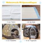 Higieniniai paklotai šunims 75x75 cm 150 vnt (Mėlyna ir balta)