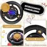 Elektrinis vaikiškas traukinukas su muzika ir šviesa (Juoda)