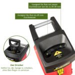 Elektrinis sodo smulkintuvas 2400W iki 45 mm skersmens šakos (Raudona ir juoda)