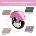 Elektrinis vaikiškas motociklas su pagalbiniu ratuku ir muzika (Rožinė)