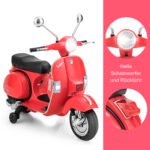 Elektrinis vaikiškas motociklas su atraminiais ratais (Raudona)