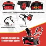 Elektrinis sniego pūtiklis su LED apšvietimu (Raudona)