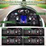 Elektrinis vaikiškas lėktuvas su vairalazdėmis ir nuotolinio valdymo pultu (Žalia)