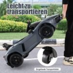 Elektrinis automobilis vaikams su LED žibintais ir garso sistema (Pilka)