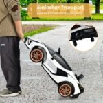Elektrinis vaikiškas automobilis su 2.4G nuotolinio valdymo pultu (Balta)