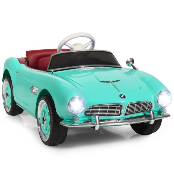Elektrinis vaikiškas automobilis su nuotolinio valdymo pultu ir muzikos funkcija (Žalia)