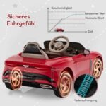 Elektrinis vaikiškas automobilis su nuotolinio valdymo pultu ir atidaromomis durelėmis (Raudona)