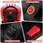 Elektrinis vaikiškas sunkvežimis su reguliuojama sėdyne (Raudona)